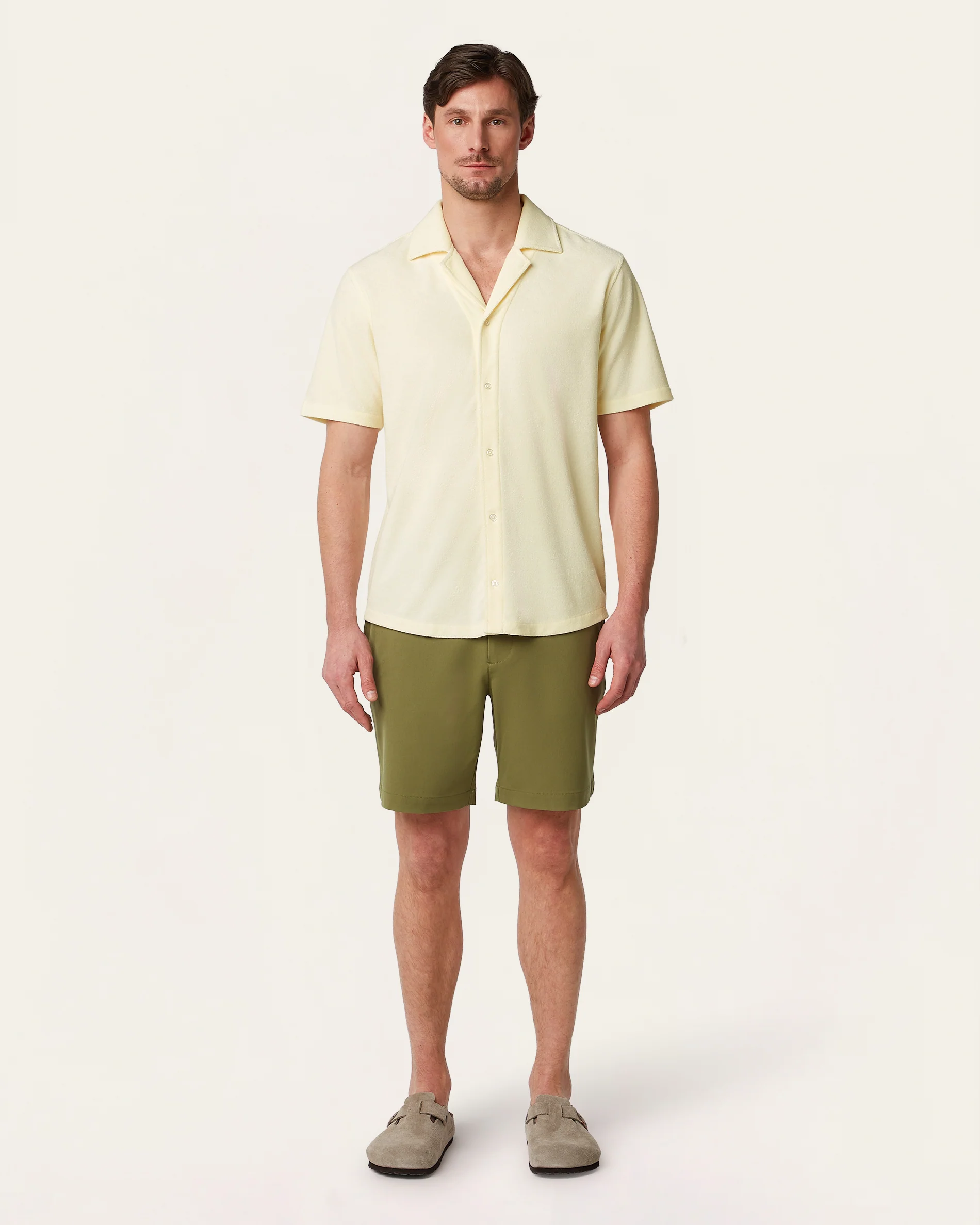 Short sleeve Terry Shirt Off White - Image 4